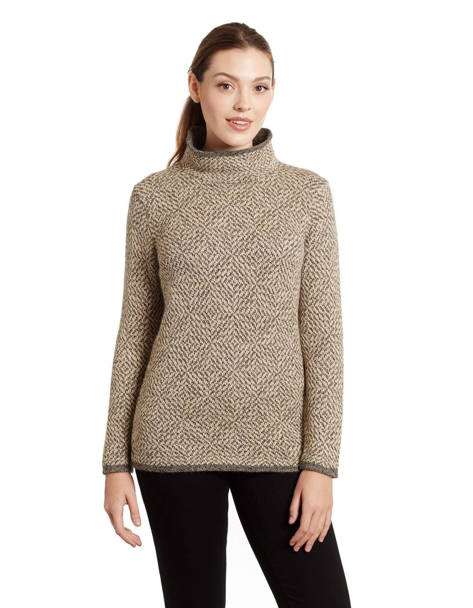 ASTI COWL NECK ALPACA SWEATER FOR WOMEN